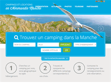 Tablet Screenshot of camping-manche.com